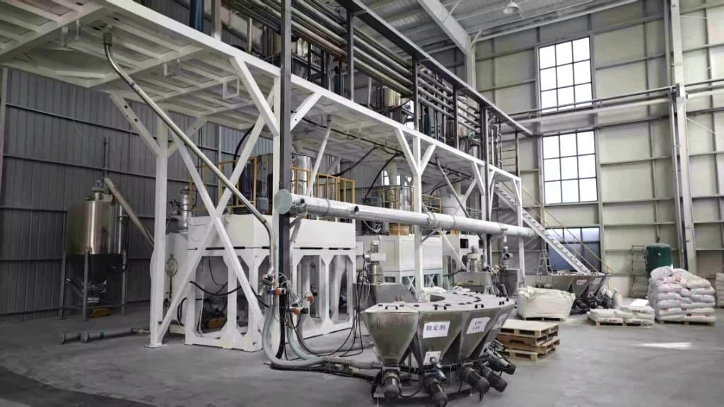 SPC flooring production process step 1