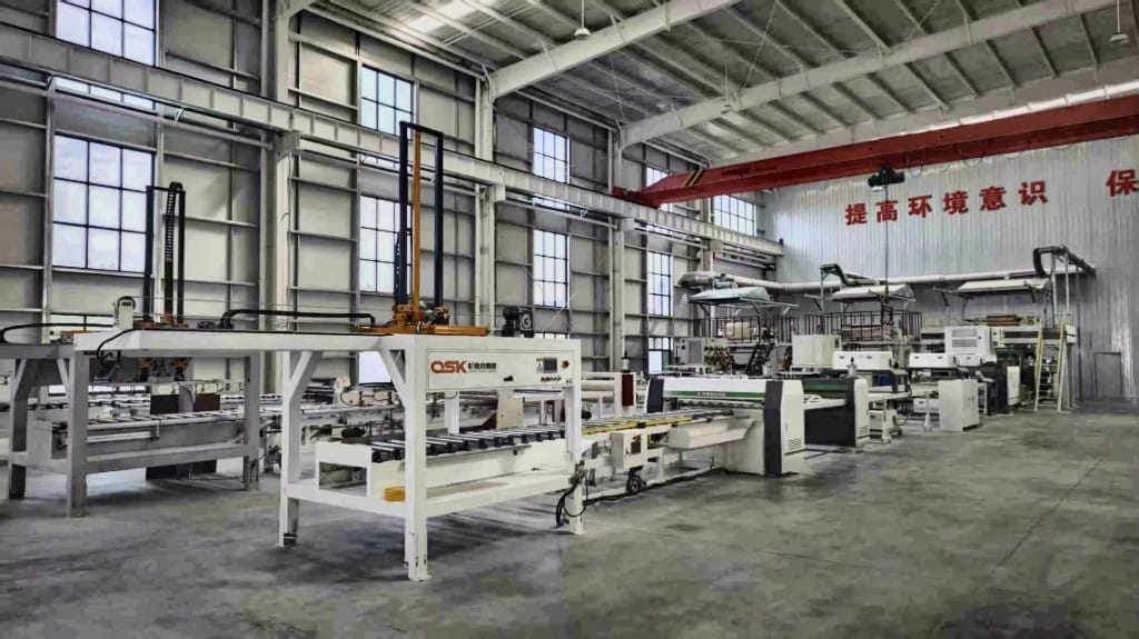SPC flooring production process step 2