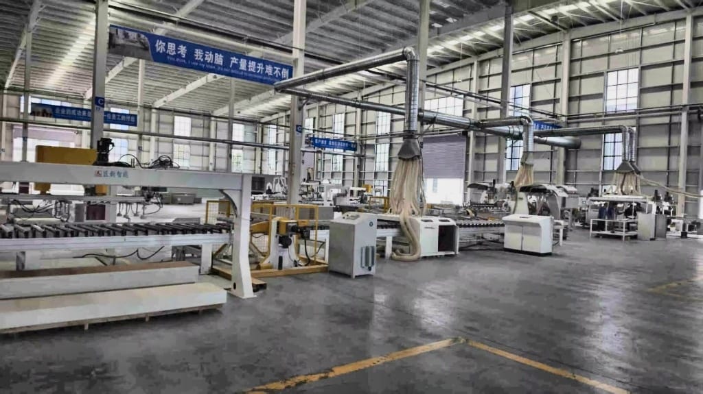 SPC flooring production process step 4