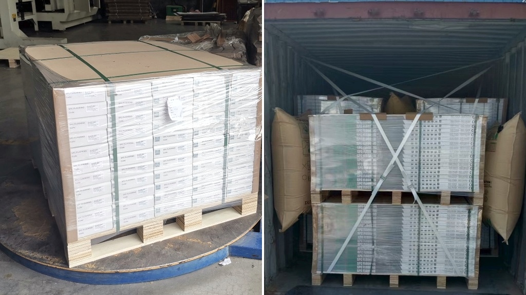 SPC flooring production process step 9